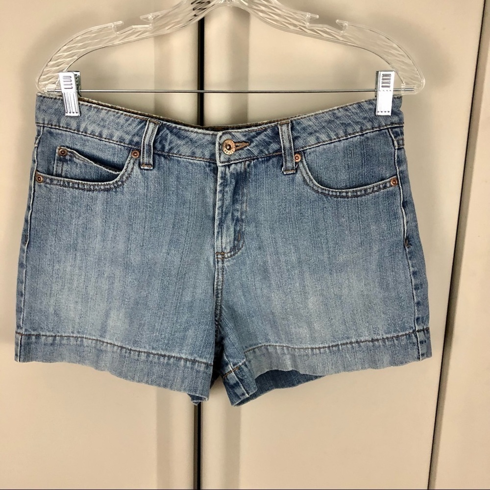 Bongo brand Vintage 90’s Y2K denim high waisted shorts womens size 8 9